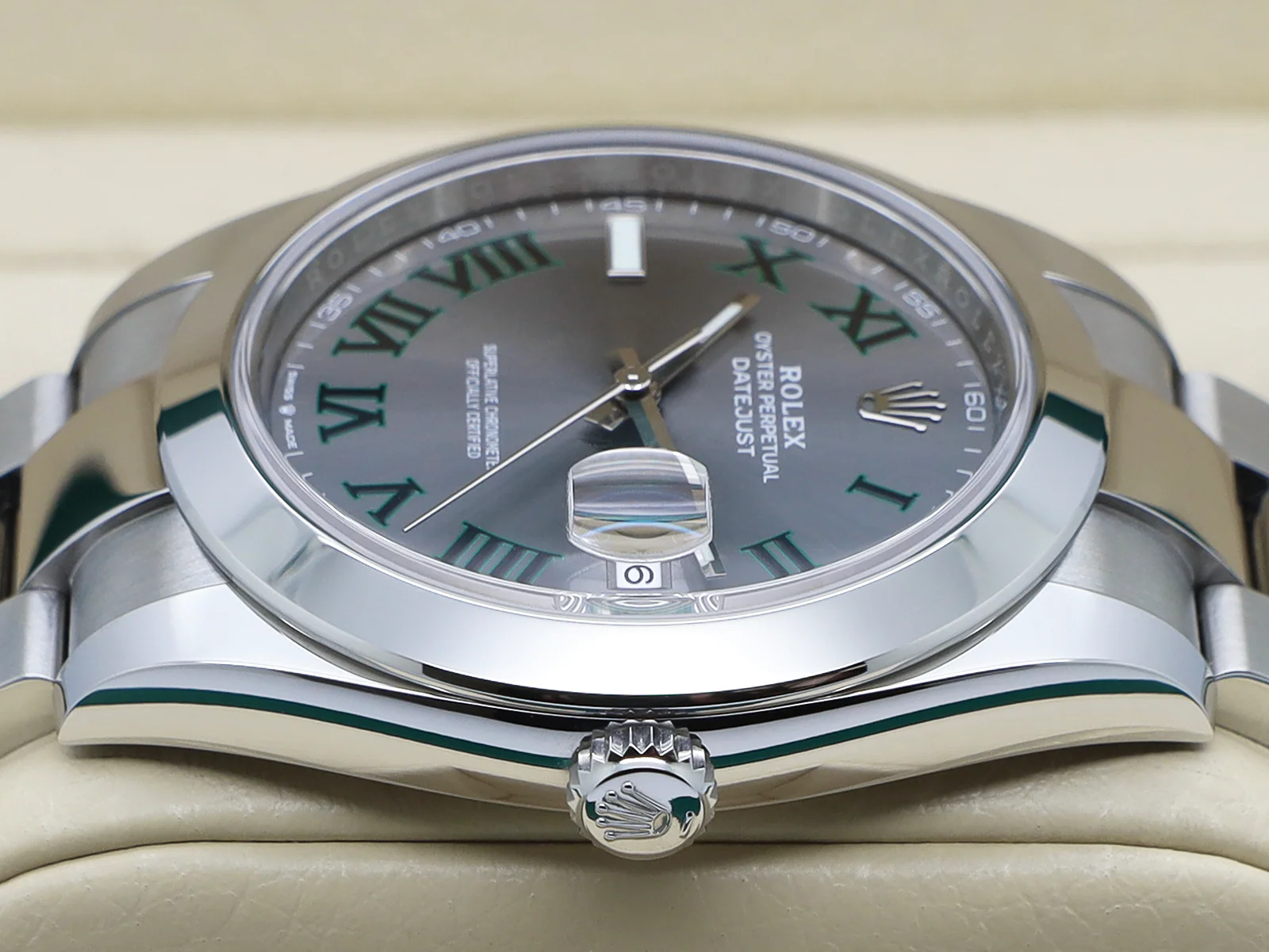 GENTS ROLEX DATEJUST 41mm 126300 STAINLESS STEEL WIMBLEDON DIAL UNWORN 2025 UK B&P - Image 4