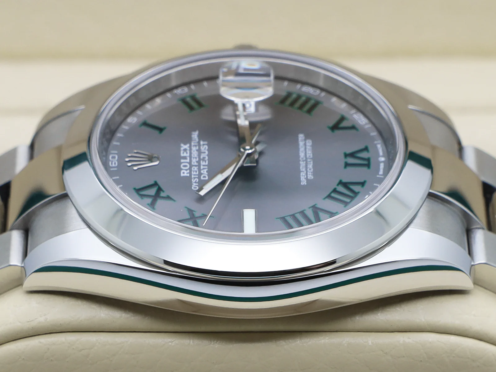 GENTS ROLEX DATEJUST 41mm 126300 STAINLESS STEEL WIMBLEDON DIAL UNWORN 2025 UK B&P - Image 7