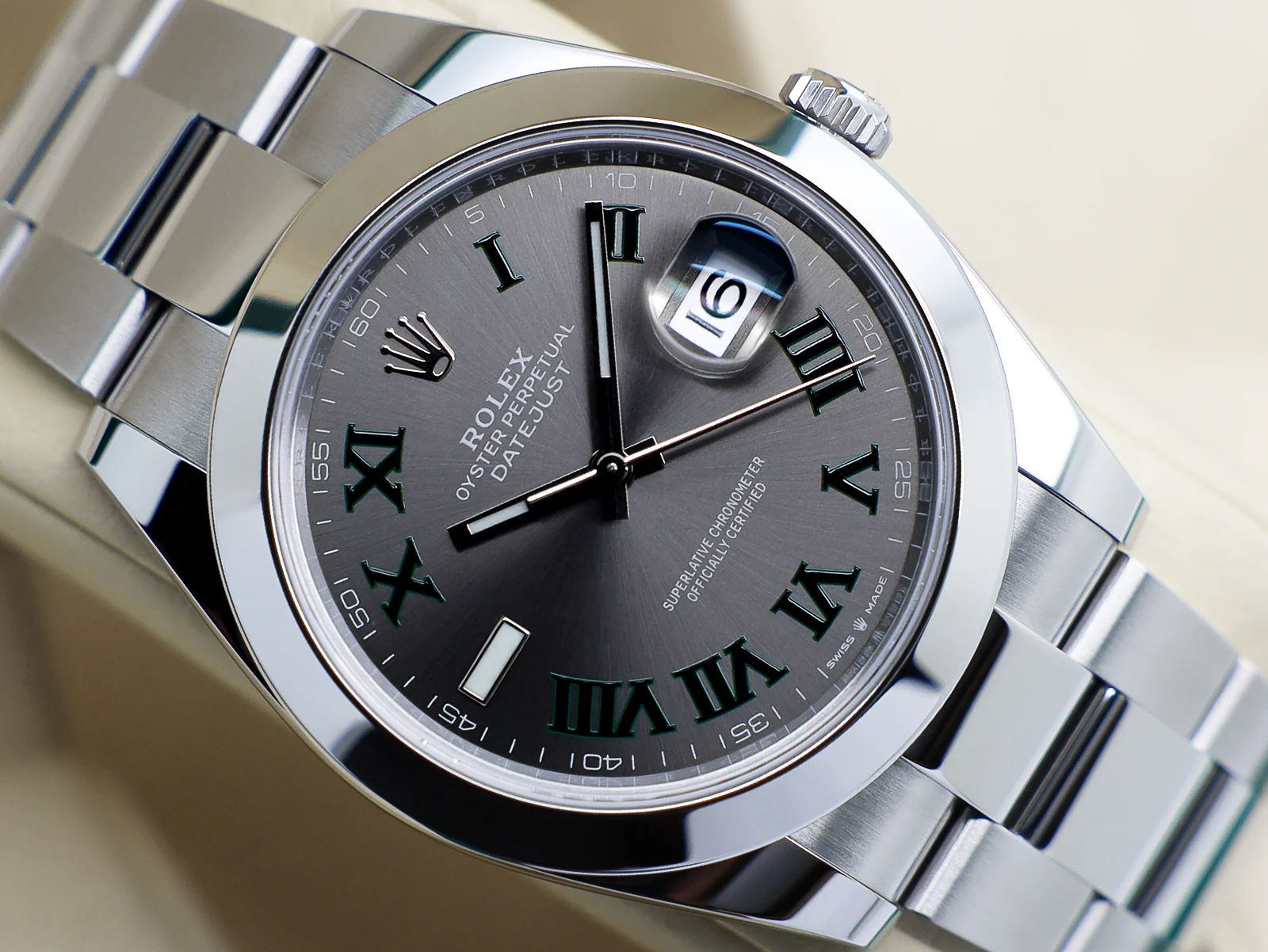 GENTS ROLEX DATEJUST 41mm 126300 STAINLESS STEEL WIMBLEDON DIAL UNWORN 2025 UK B&P - Image 6