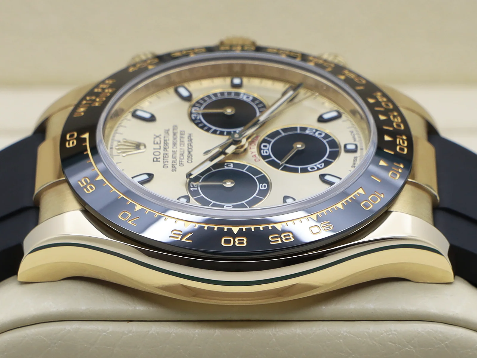 GENTS ROLEX DAYTONA 18ct YELLOW GOLD OYSTERFLEX PIKACHU 116518LN WARRANTY 2018 UK B&P - Image 4