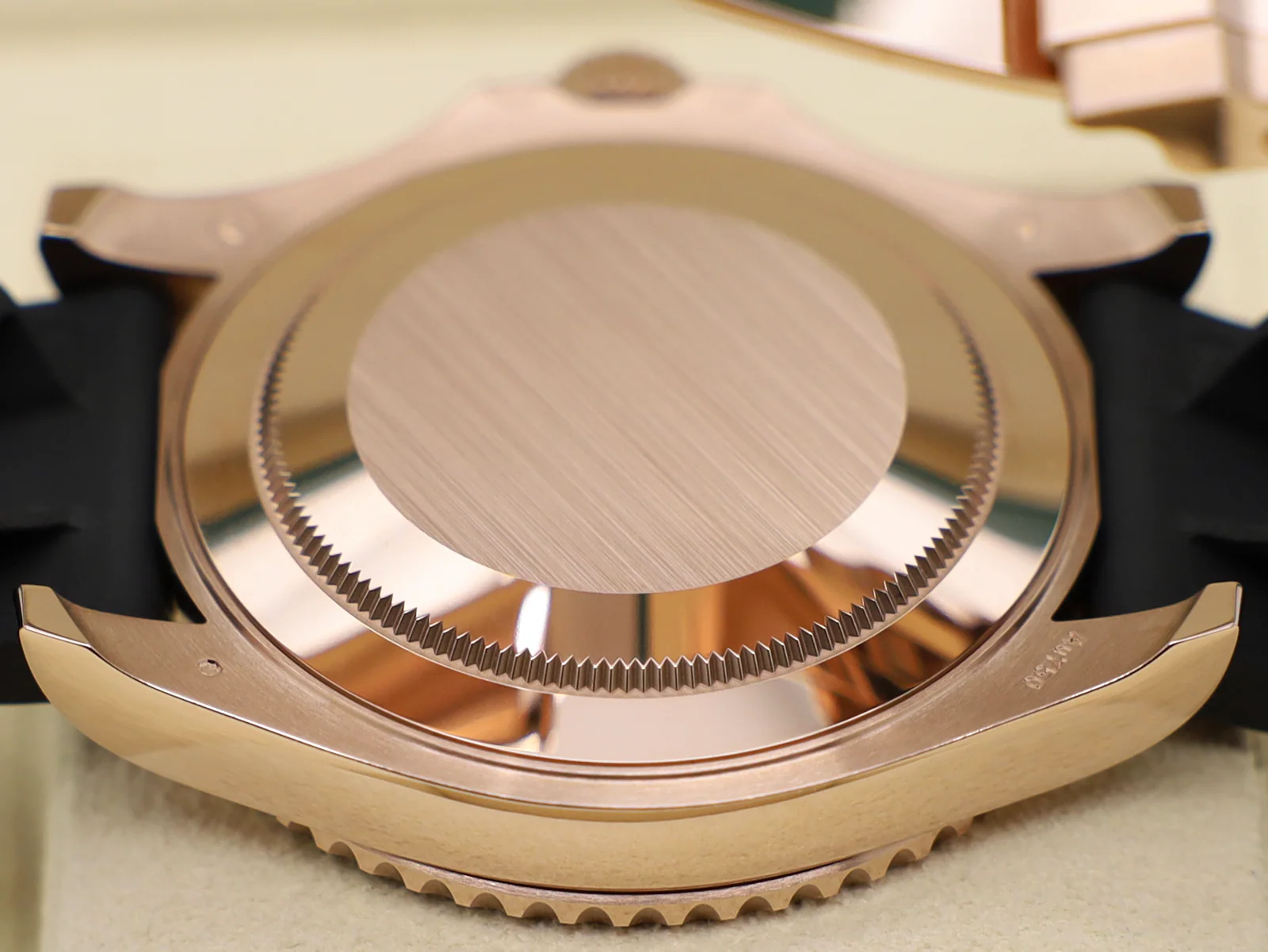 GENTS ROLEX YACHT-MASTER 40mm 126655 18ct ROSE GOLD OYSTERFLEX BLACK DIAL WARRANTY 2024 UK B&P - Image 9