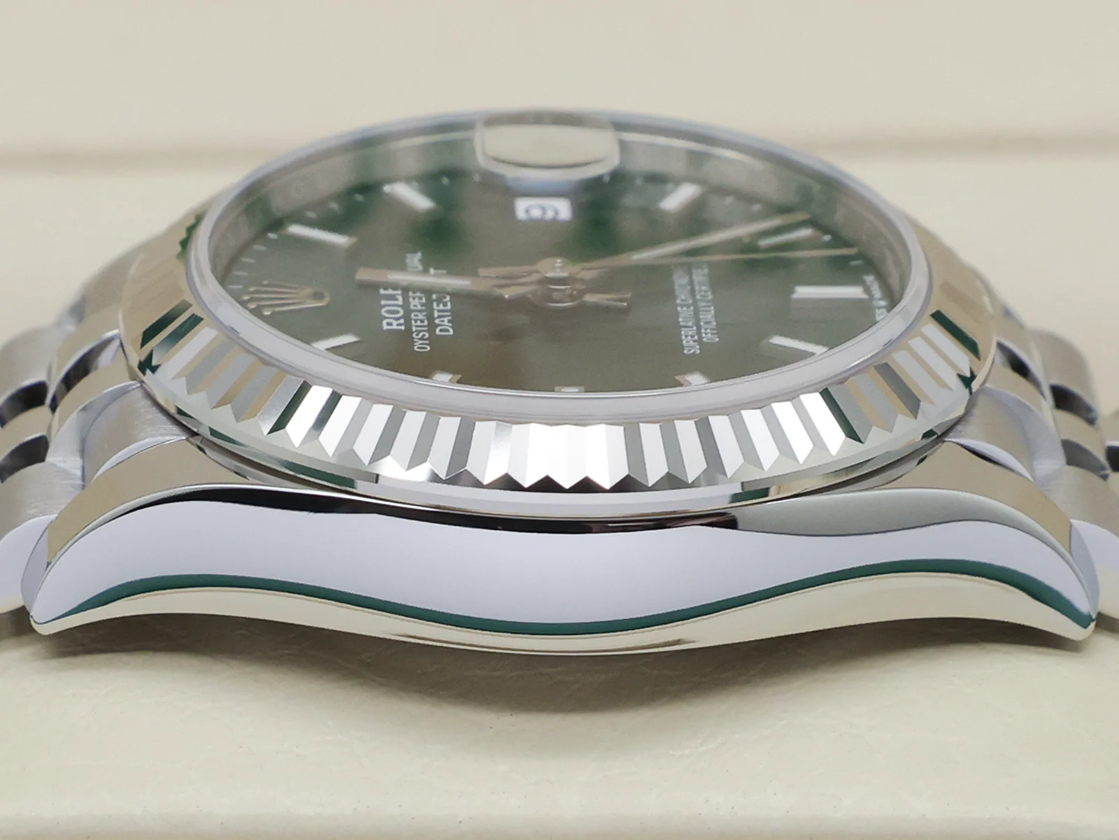 LADIES ROLEX DATEJUST MIDSIZE 31mm 278274 STAINLESS STEEL MINT GREEN DIAL UNWORN 2025 UK B&P - Image 4