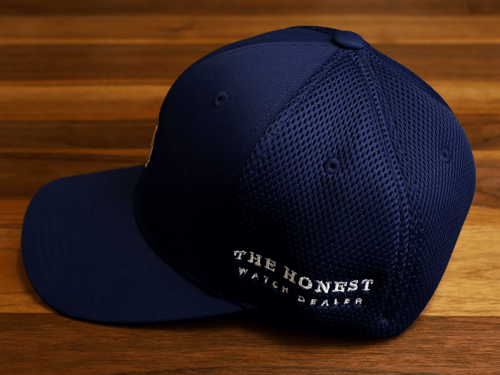 THE HONEST WATCH DEALER 6 PANEL MESH CAP IN NAVY BLUE - Image 3