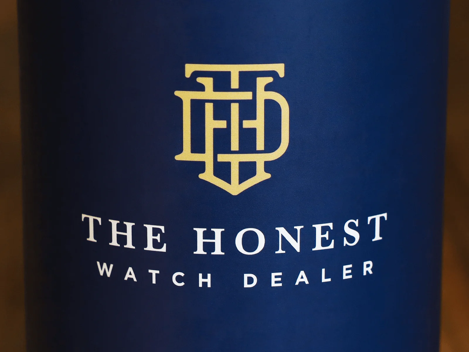 THE HONEST WATCH DEALER BLUE AND GOLD STAINLESS STEEL DRINKS CONTAINER WITH BOX - Image 6