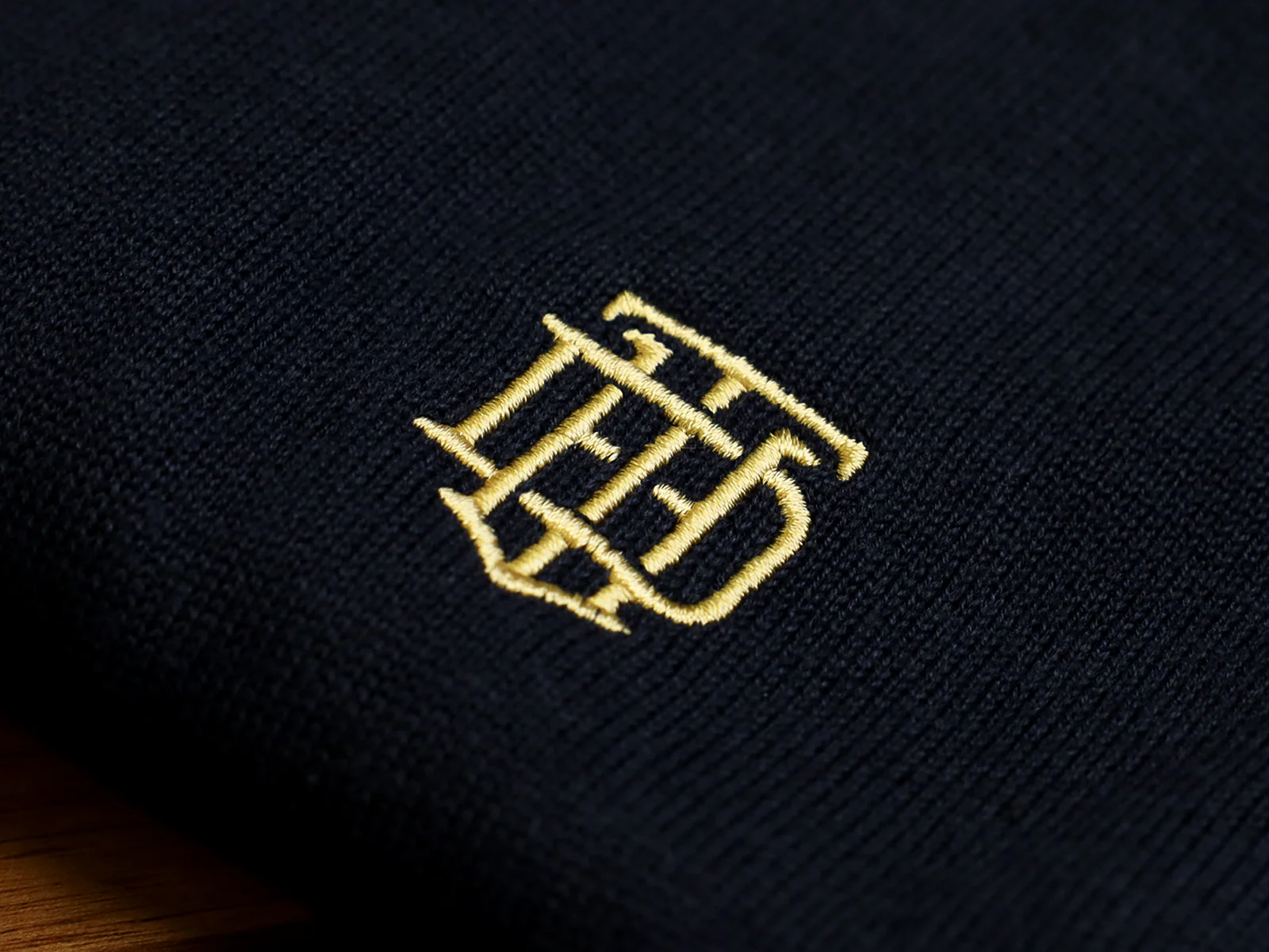 THE HONEST WATCH DEALER COTTON 1/4 ZIP JUMPER IN NAVY BLUE - Image 5